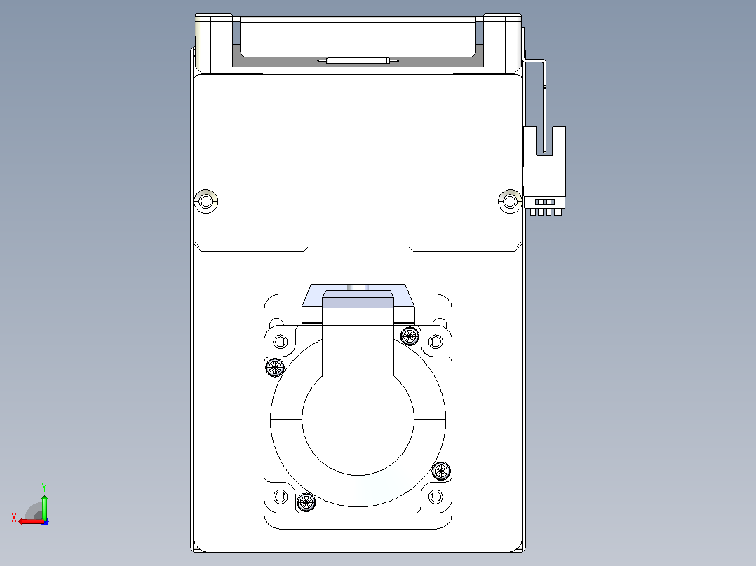 滚珠丝杠直线轴带导轨全封闭TPA-HCR-105D-1610C-L600-MP-C-P40-N3后视图