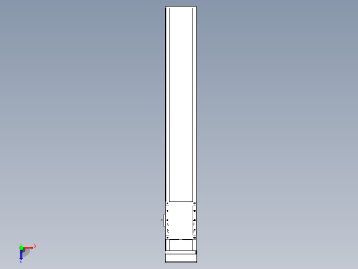 滚珠丝杠直线轴带导轨全封闭TPA-HCR-105D-1610C-L600-MP-C-P40-N3俯视缩略图