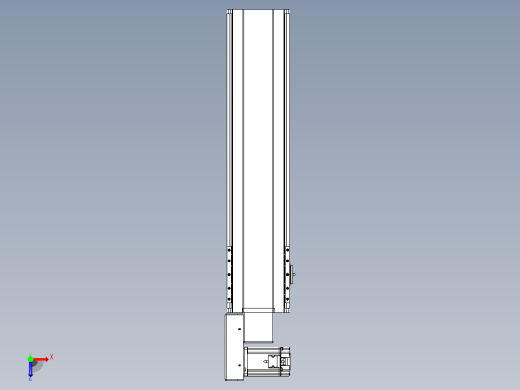 皮带直线轴半封闭可选导轨TPA-HNB-175D-140-L550-ML-Y-P75-N3俯视缩略图