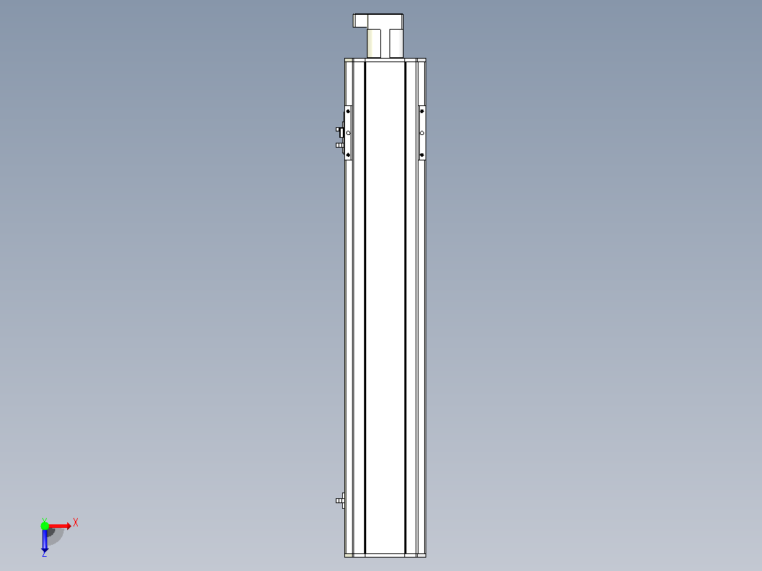 MTH13标准螺杆滑台[MTH13-L#-600-BC-P20-C3]俯视图