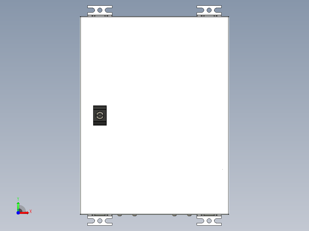 电箱400x300x200mm毫米前视图