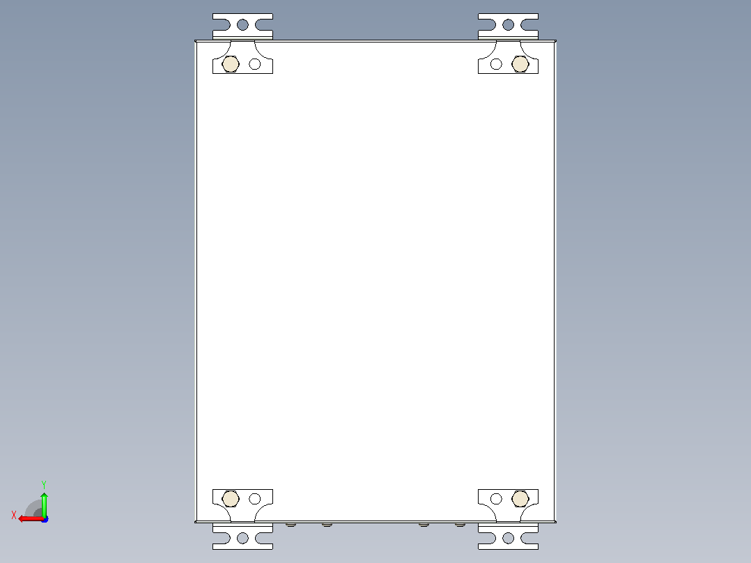 电箱400x300x200mm毫米后视图