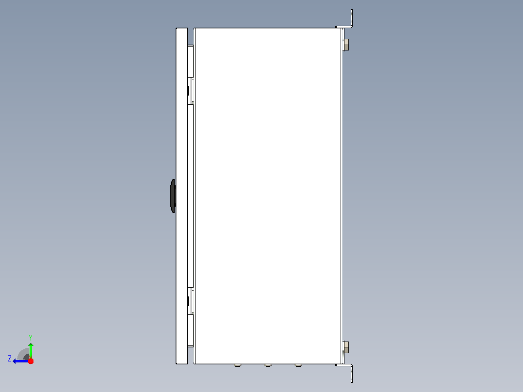 电箱400x300x200mm毫米右视图