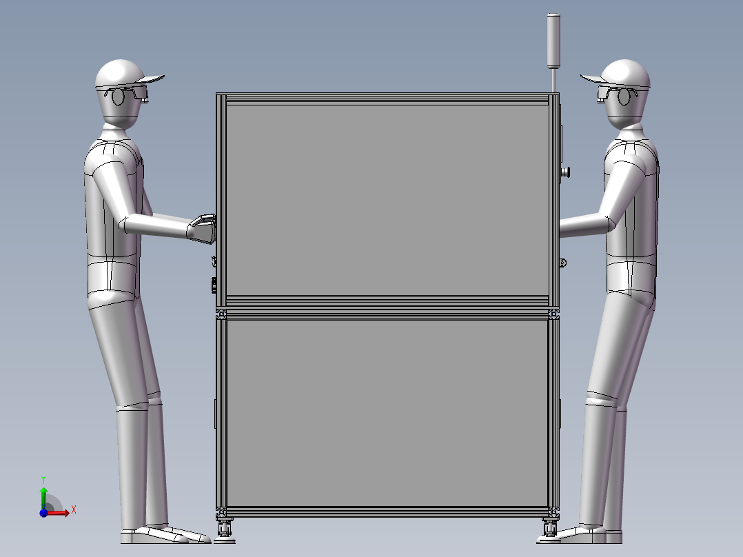 三联风扇装配自动线前视图
