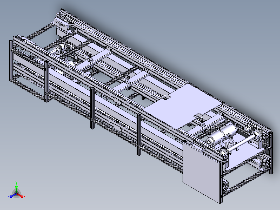 KJ线体（倍速链输送机）模型3D图纸 CATIA设计 附STEP