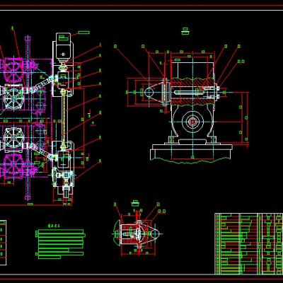 钢管穿孔机全套CAD图纸(全套加工图纸拿回去就能生产)