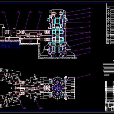钢管穿孔机全套CAD图纸(全套加工图纸拿回去就能生产)
