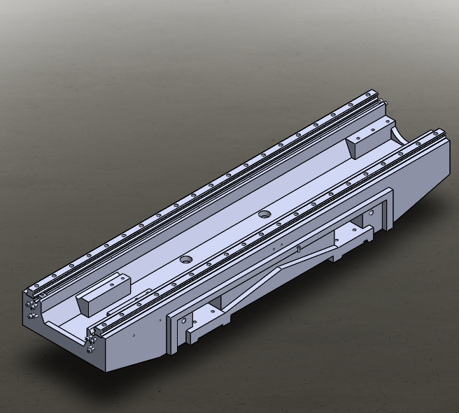 立式加工中心光机 3D图 机械设计素材3D模型