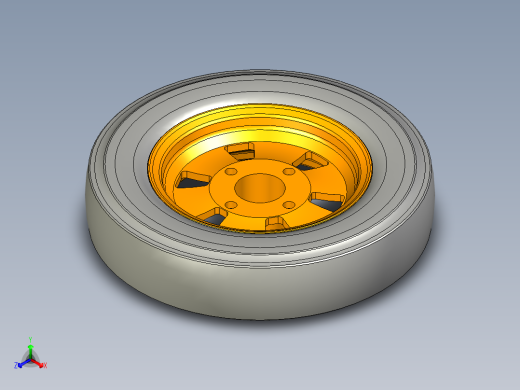 3.50-10轮胎3d模型
