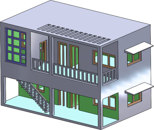 简单房屋别墅（SW2013缩略图