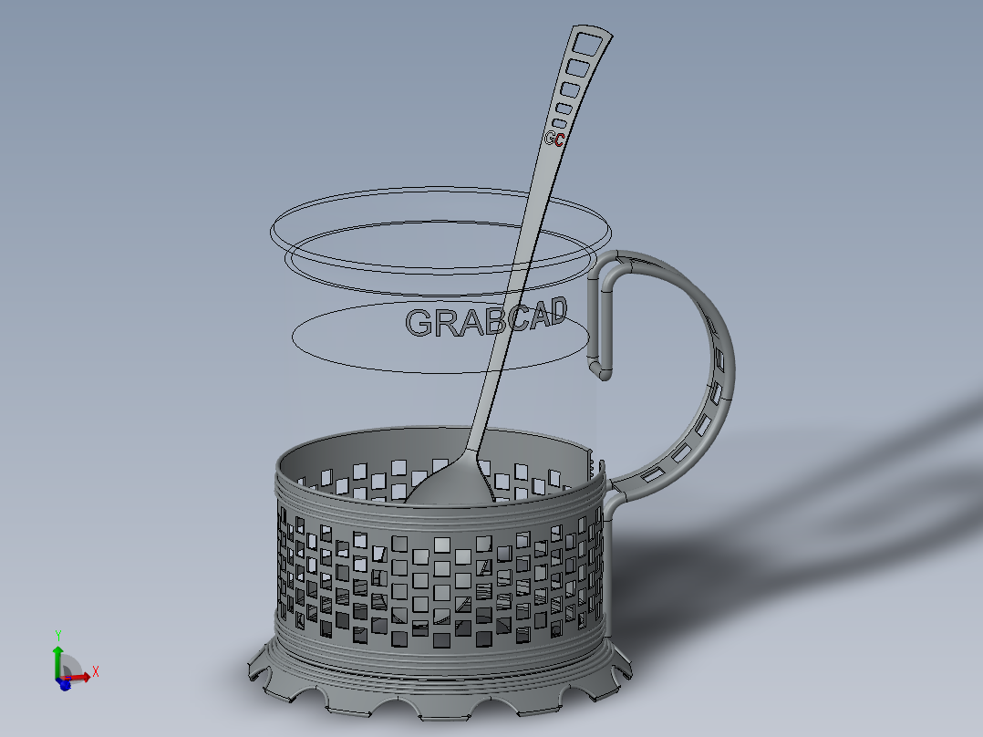solidworks 创意茶杯设计图