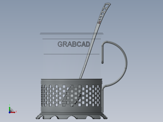 solidworks 创意茶杯设计图前视缩略图
