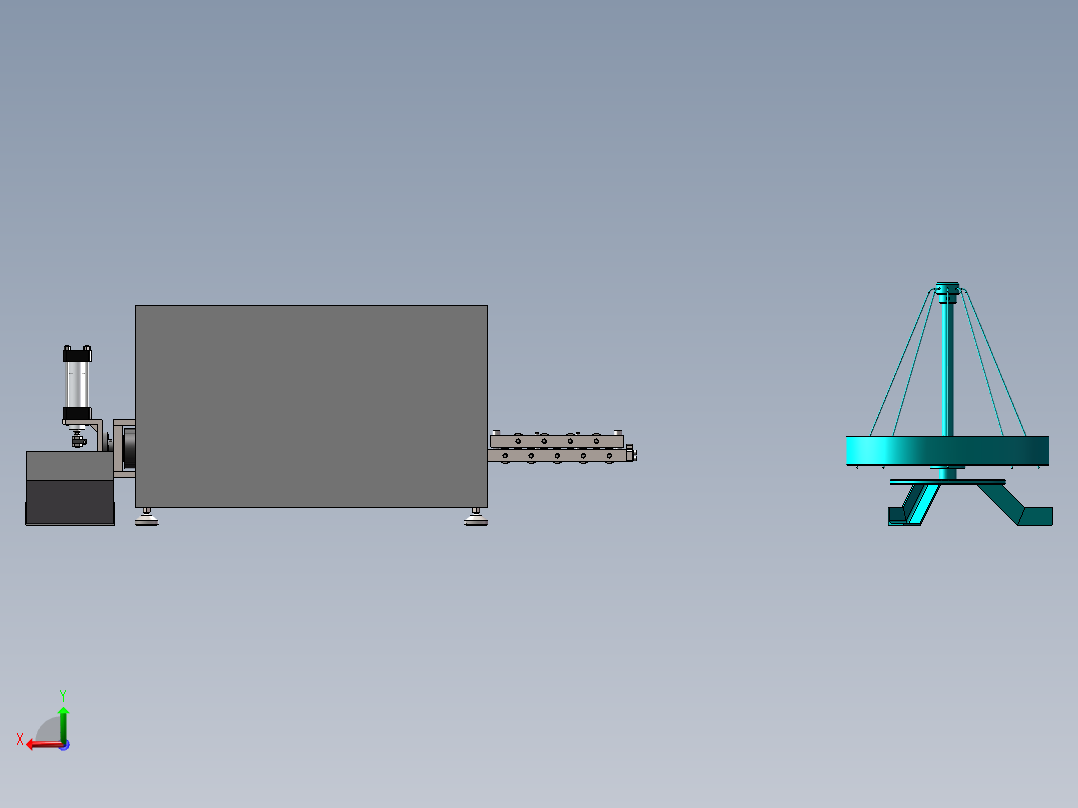 电缆剥线3D折弯机后视图
