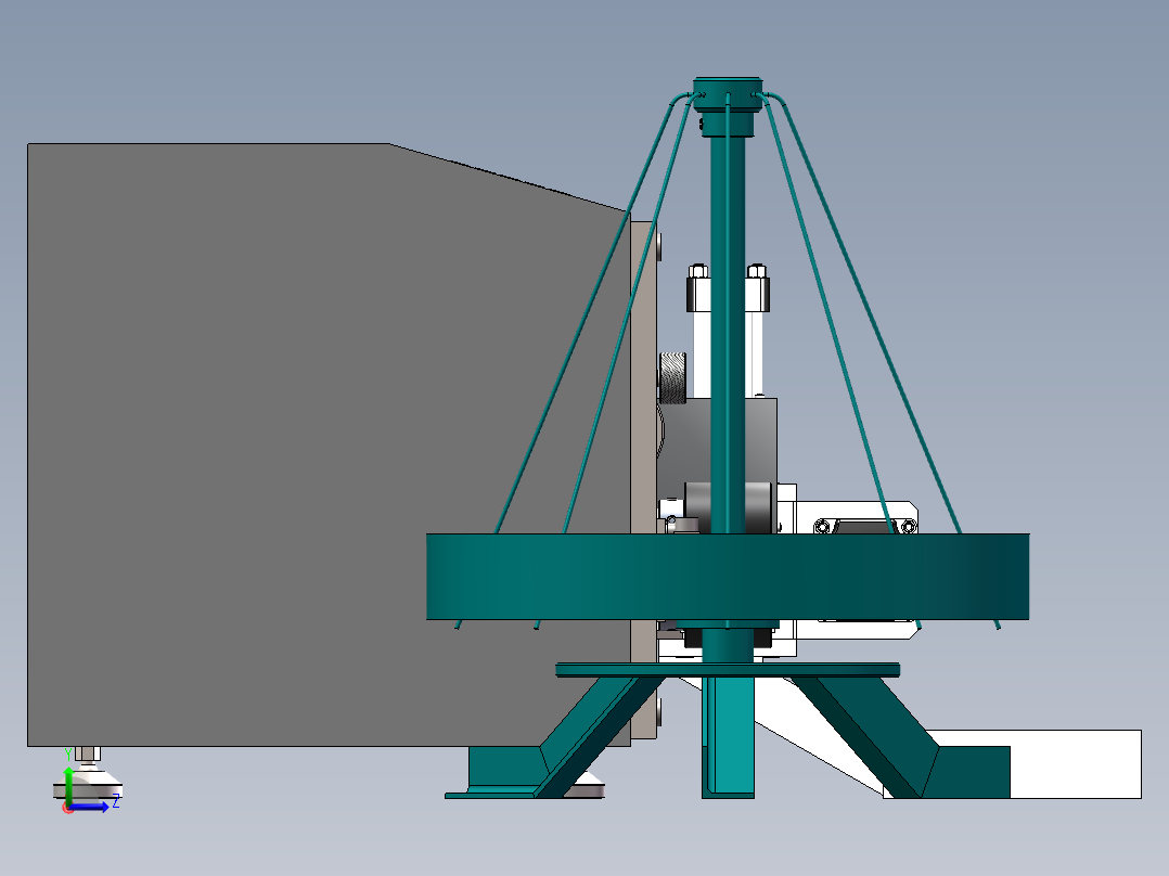 电缆剥线3D折弯机左视图