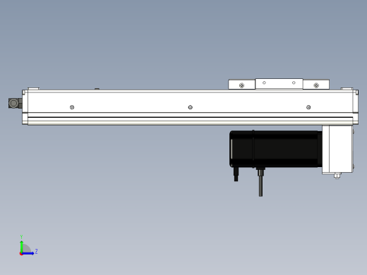 Toyo东佑达直线模组-ECH10-300-BM-100W+煞車左视缩略图