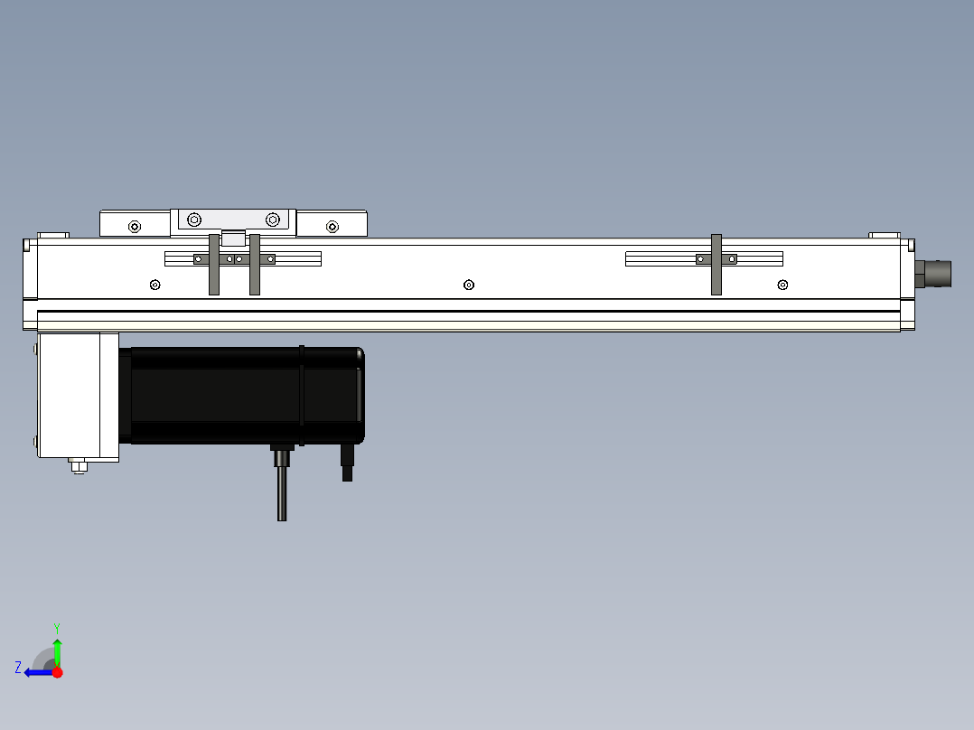 Toyo东佑达直线模组-ECH10-300-BM-100W+煞車右视图