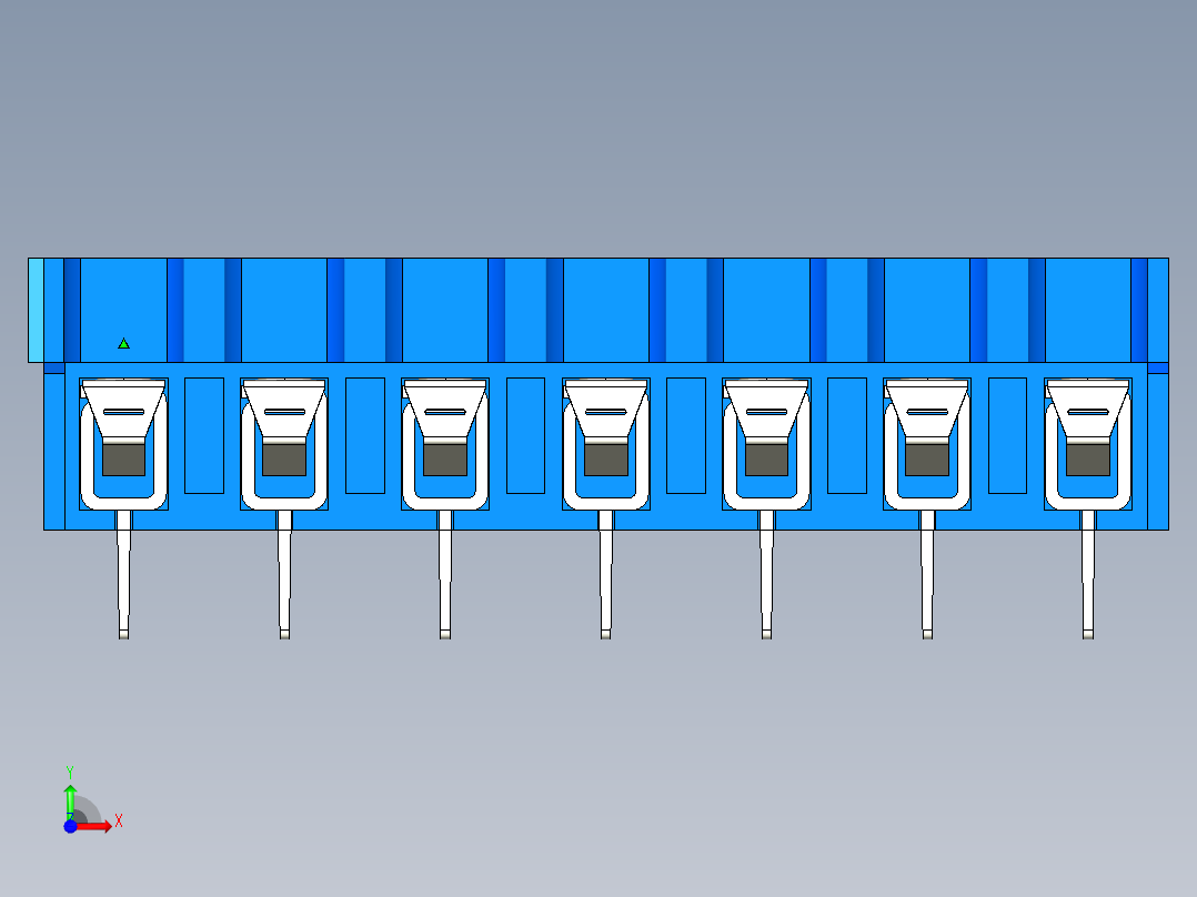 DEGSON DG365 系列 7.5mm 接线端子-DG365-7.5-07P-12-00AH前视图