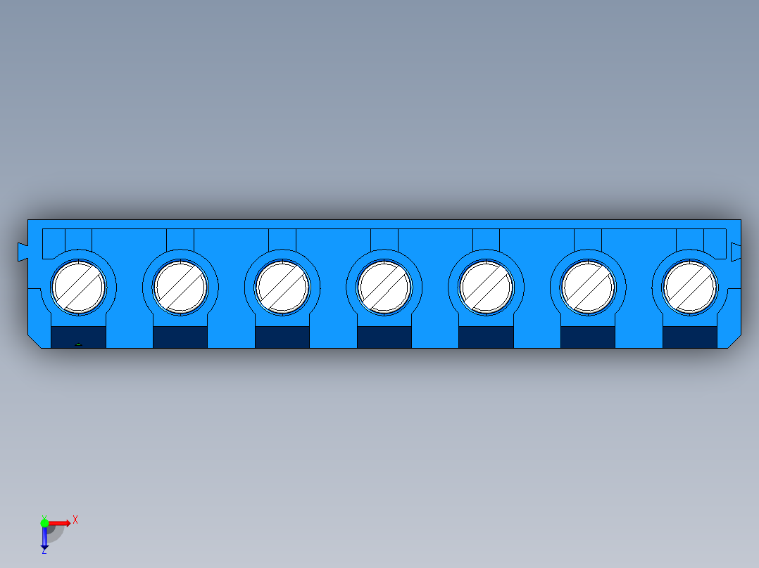DEGSON DG365 系列 7.5mm 接线端子-DG365-7.5-07P-12-00AH俯视图