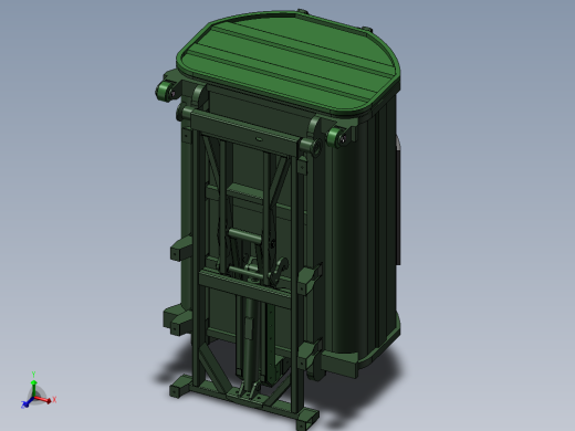 5021zxx 小型环卫收集车拉箱机构