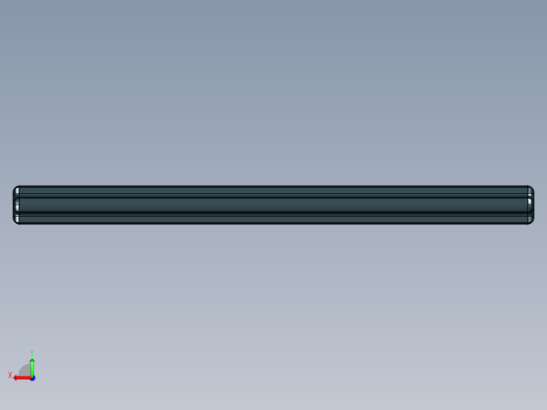 乐高机械组车桥-3707 Black Technic Axle 8.IGS后视图