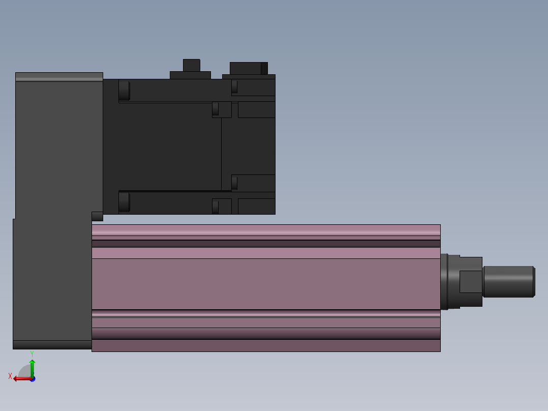 电动缸MTC32-P-200W后视图