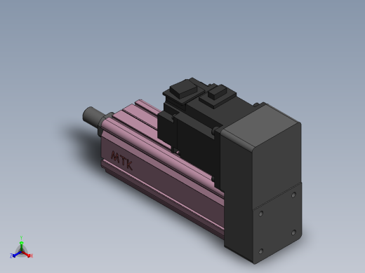 电动缸MTC32-P-200W正等轴测缩略图