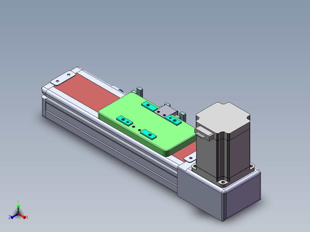 MCB同步带全封闭MCB6-BW-57正等轴测图