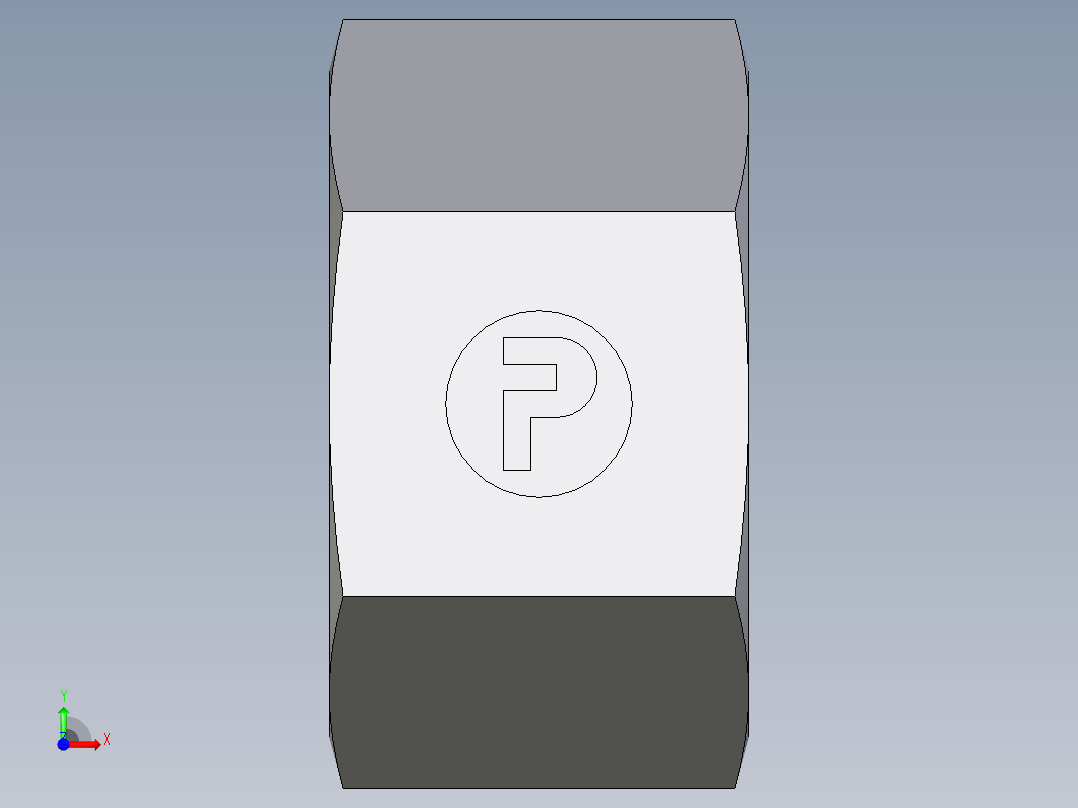 卡套式工业通用硬管接头EO_Nut_EO_24__Cone_end_M15LCFX前视图