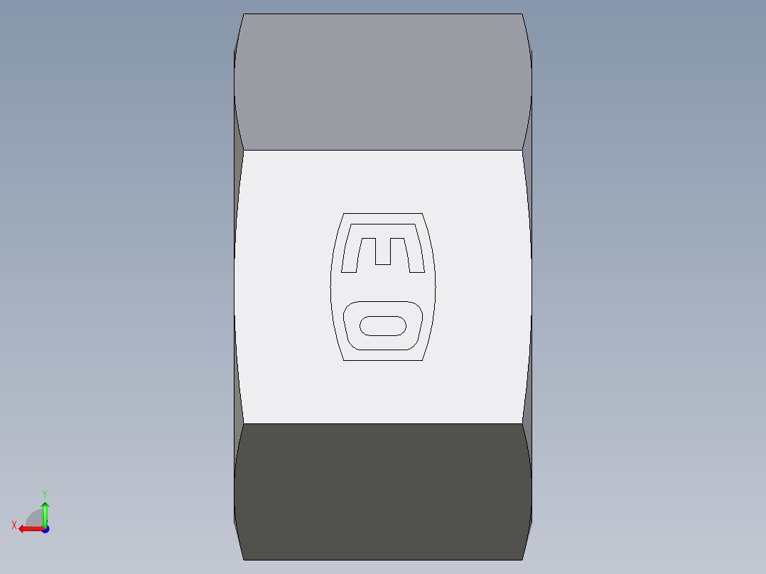 卡套式工业通用硬管接头EO_Nut_EO_24__Cone_end_M15LCFX后视图