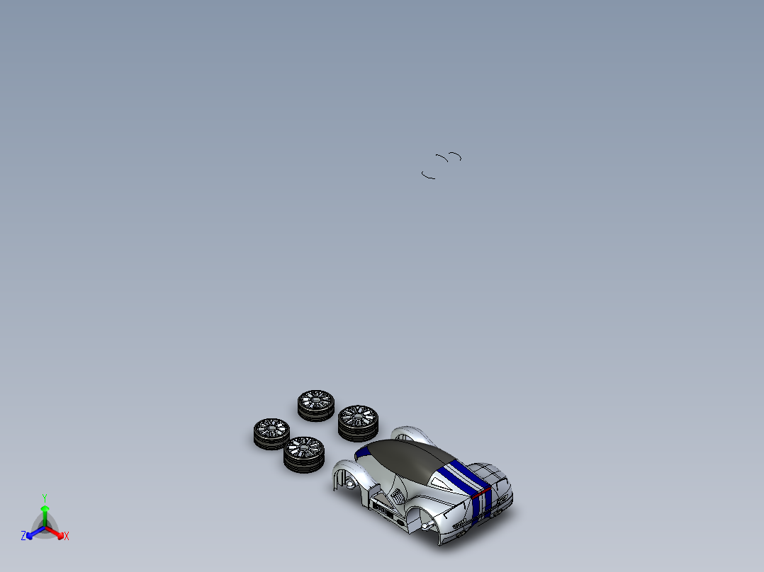 汽车车身 (42)正等轴测图