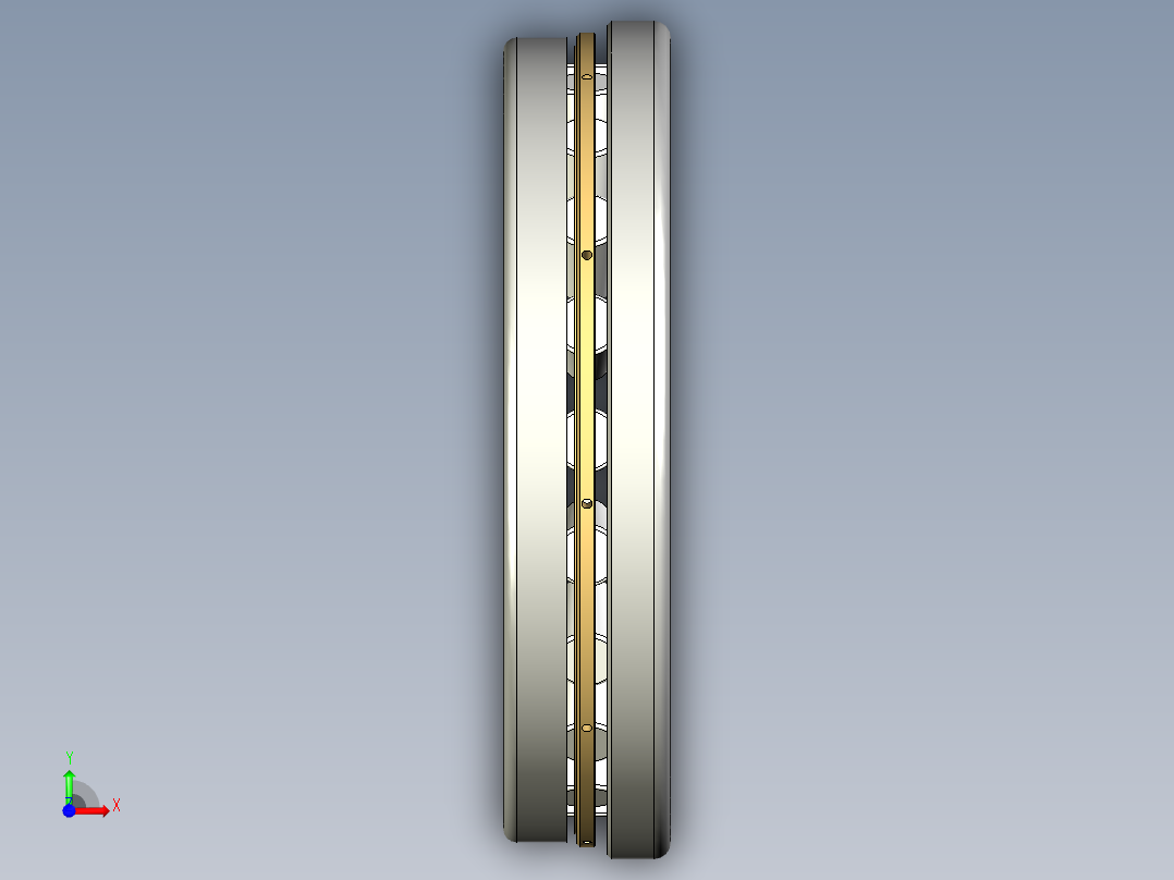 推力滚子锥形轴承前视图