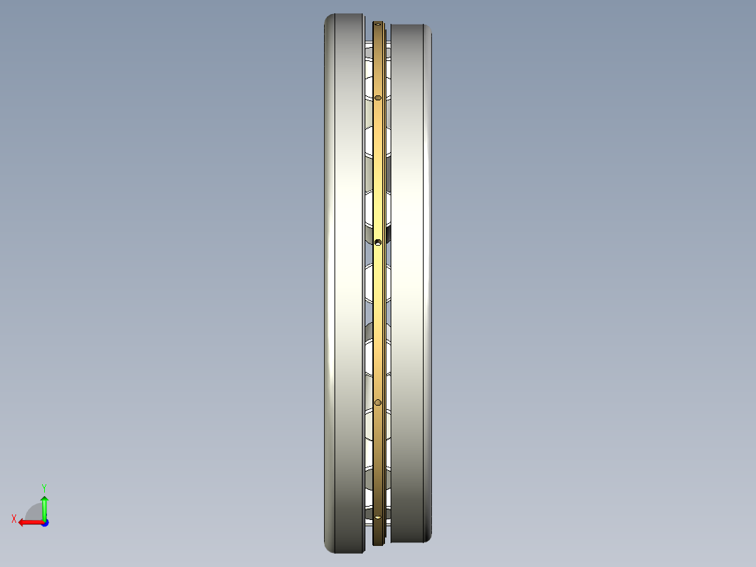 推力滚子锥形轴承后视图