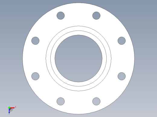 CPVC管件28-Sch80_Flange Vanstone_SPIG_9856-040_4in俯视缩略图