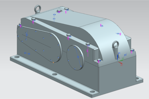 vykresy三级斜齿轮减速箱缩略图