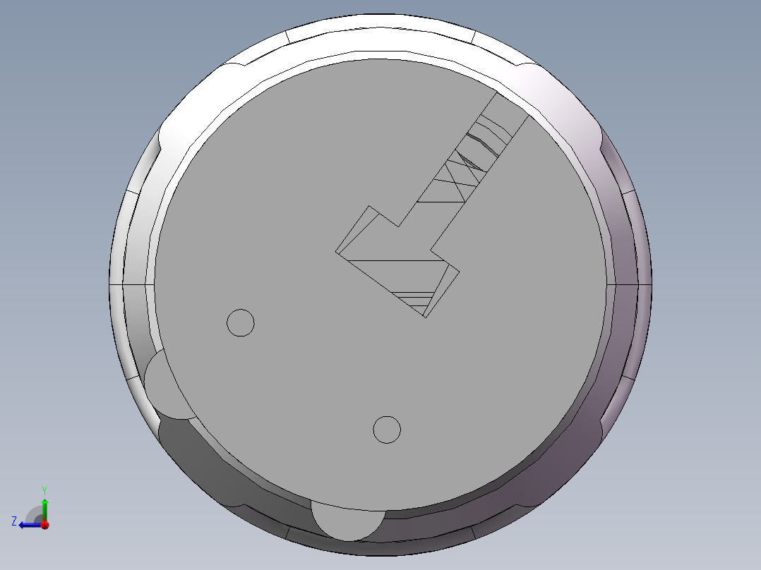 手电筒模型右视图