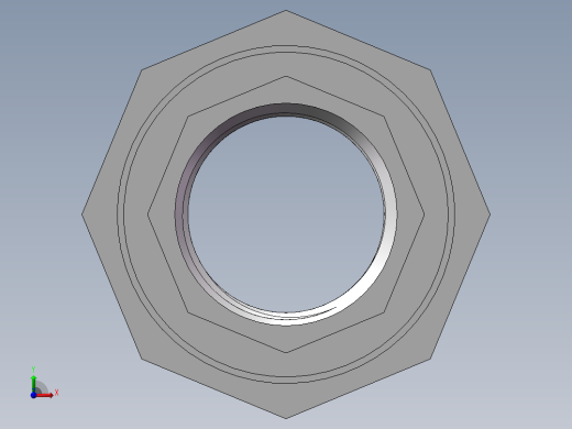 活接-等径内丝直通 DN20前视缩略图