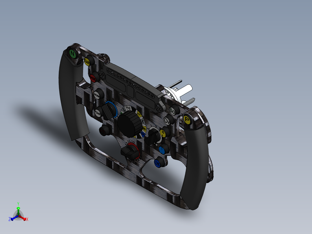 方向盘 (10)正等轴测图