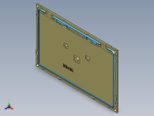 BAZ80-A-笔记本CNC工装夹具三维模型CNC3