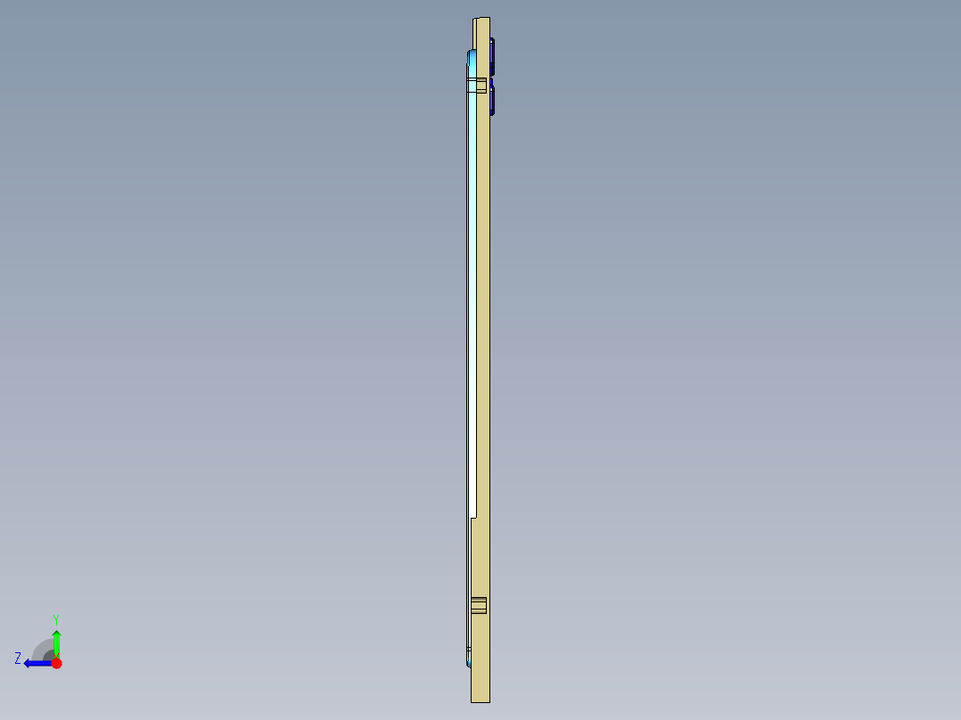 BAZ80-A-笔记本CNC工装夹具三维模型CNC3右视图