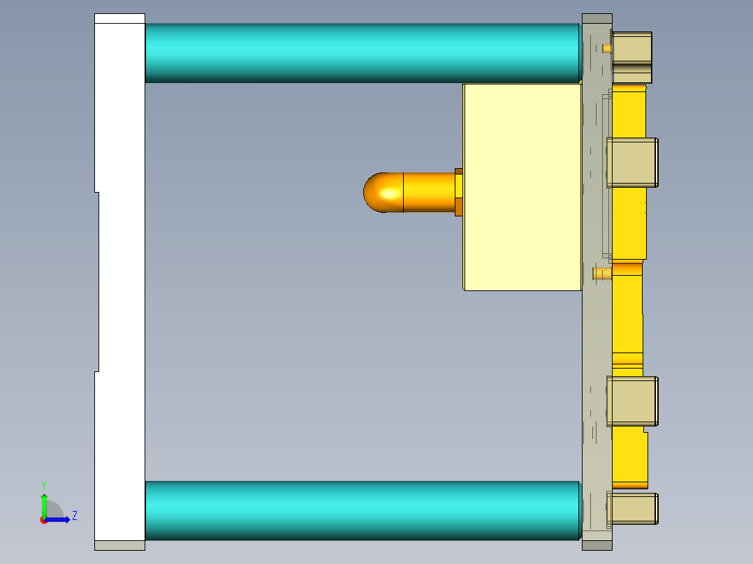 EDC30-A-笔记本CNC工装夹具三维模型重工治具-190314左视图