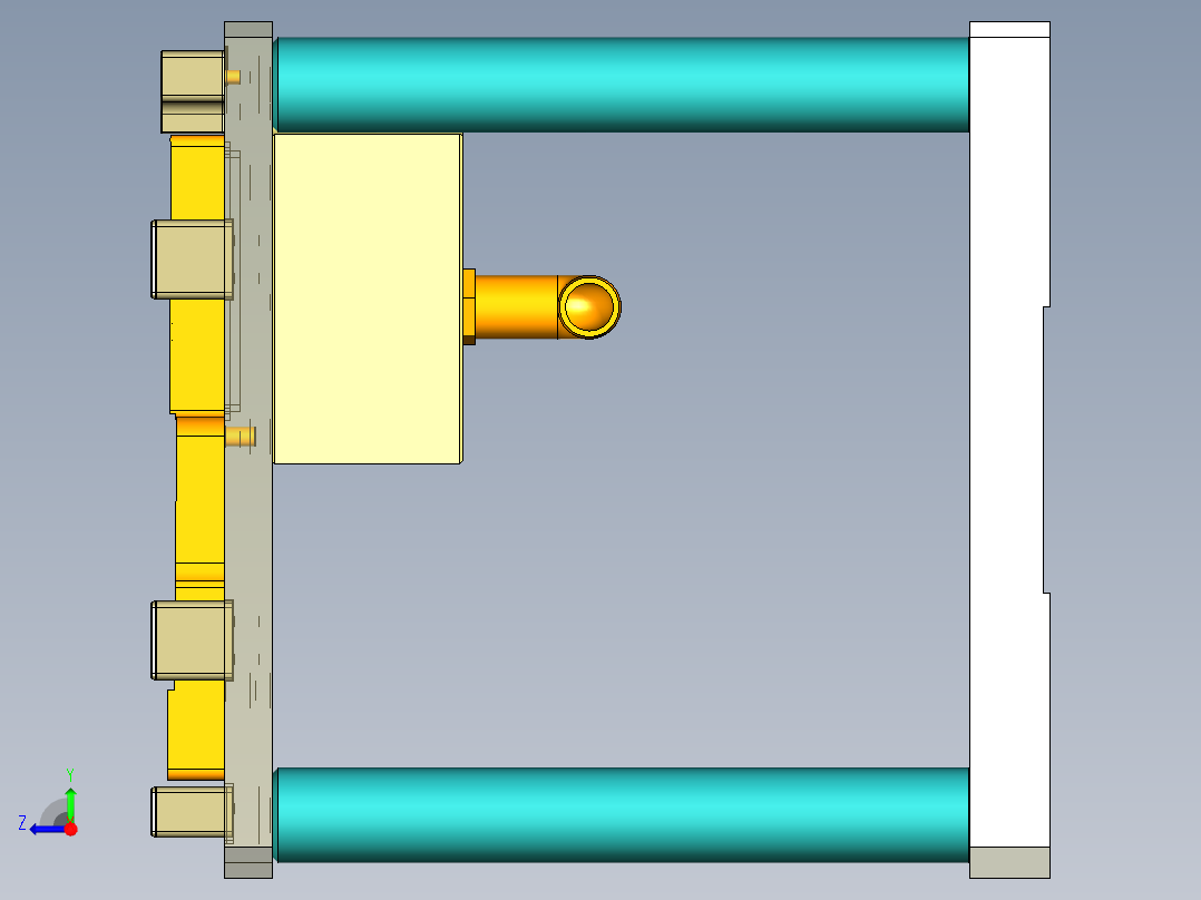 EDC30-A-笔记本CNC工装夹具三维模型重工治具-190314右视图