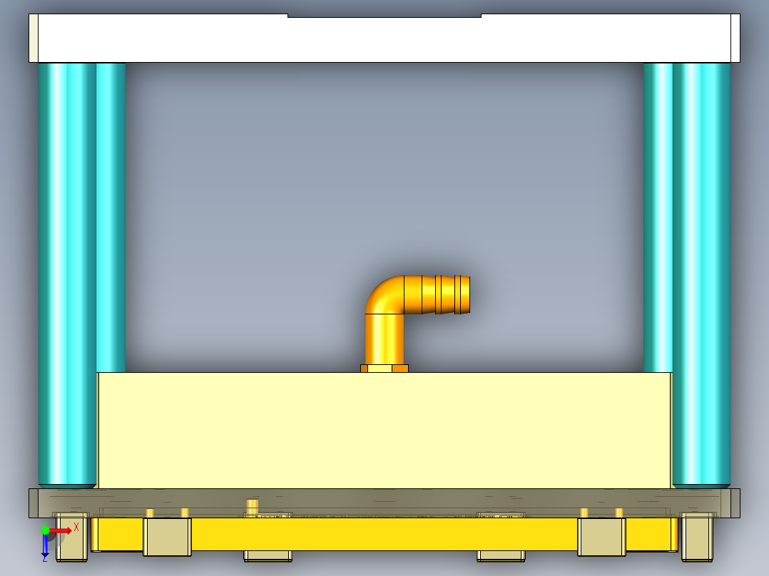 EDC30-A-笔记本CNC工装夹具三维模型重工治具-190314俯视图