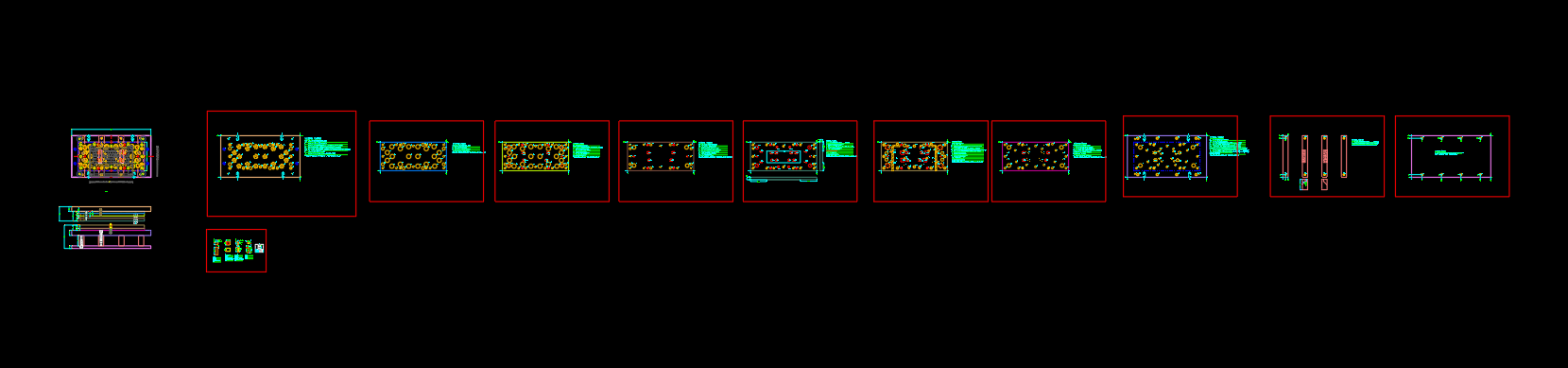 笔记本C壳面板整形模具设计图