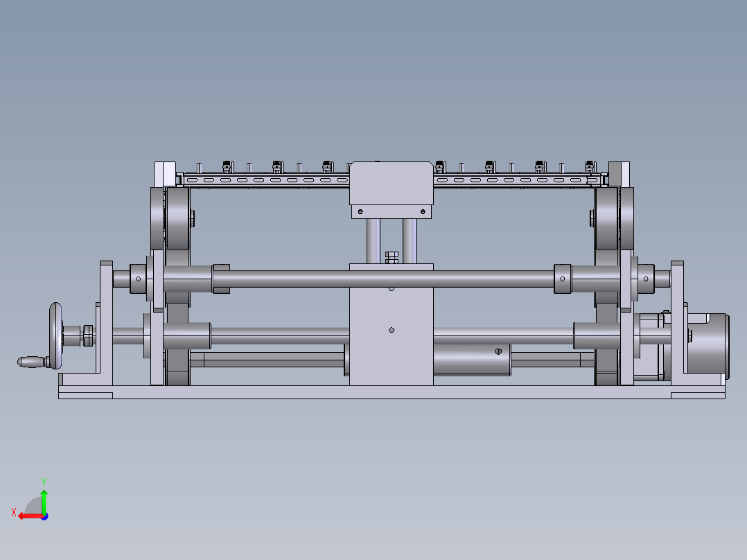 1.5米宽度可调皮带线后视图