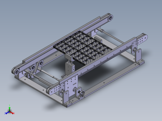 1.5米宽度可调皮带线正等轴测缩略图