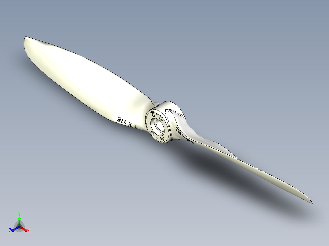 螺旋桨(5)正等轴测图