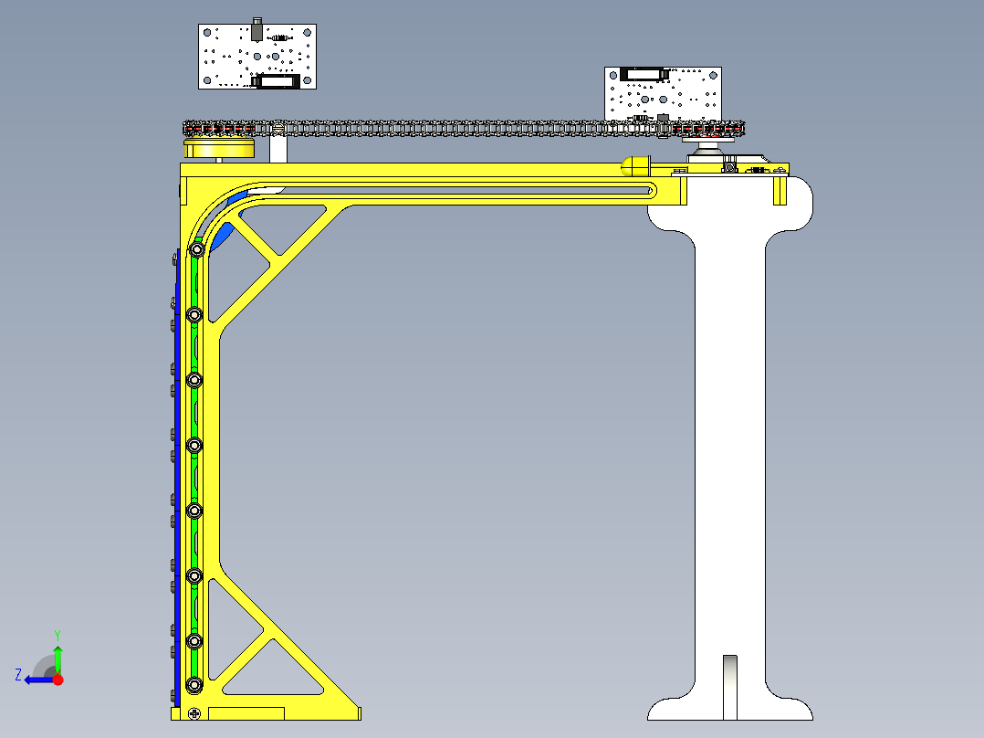 B3003265-横拉式车库门右视图