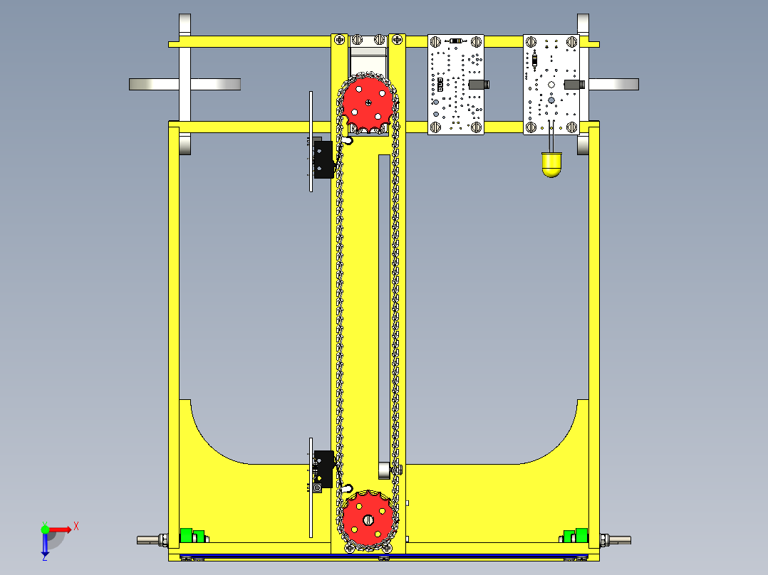 B3003265-横拉式车库门俯视图