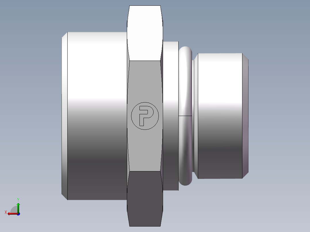 美制O圈密封接头、1CO-36-12后视图