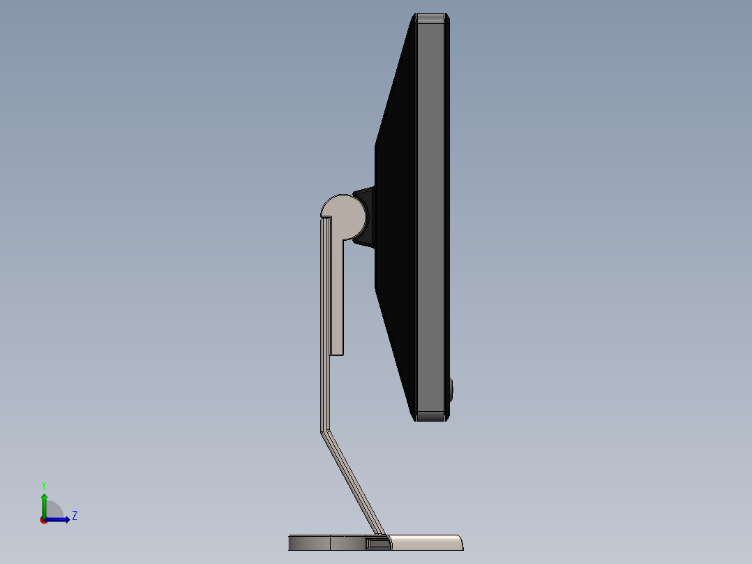 显示器、显示屏(23)左视图